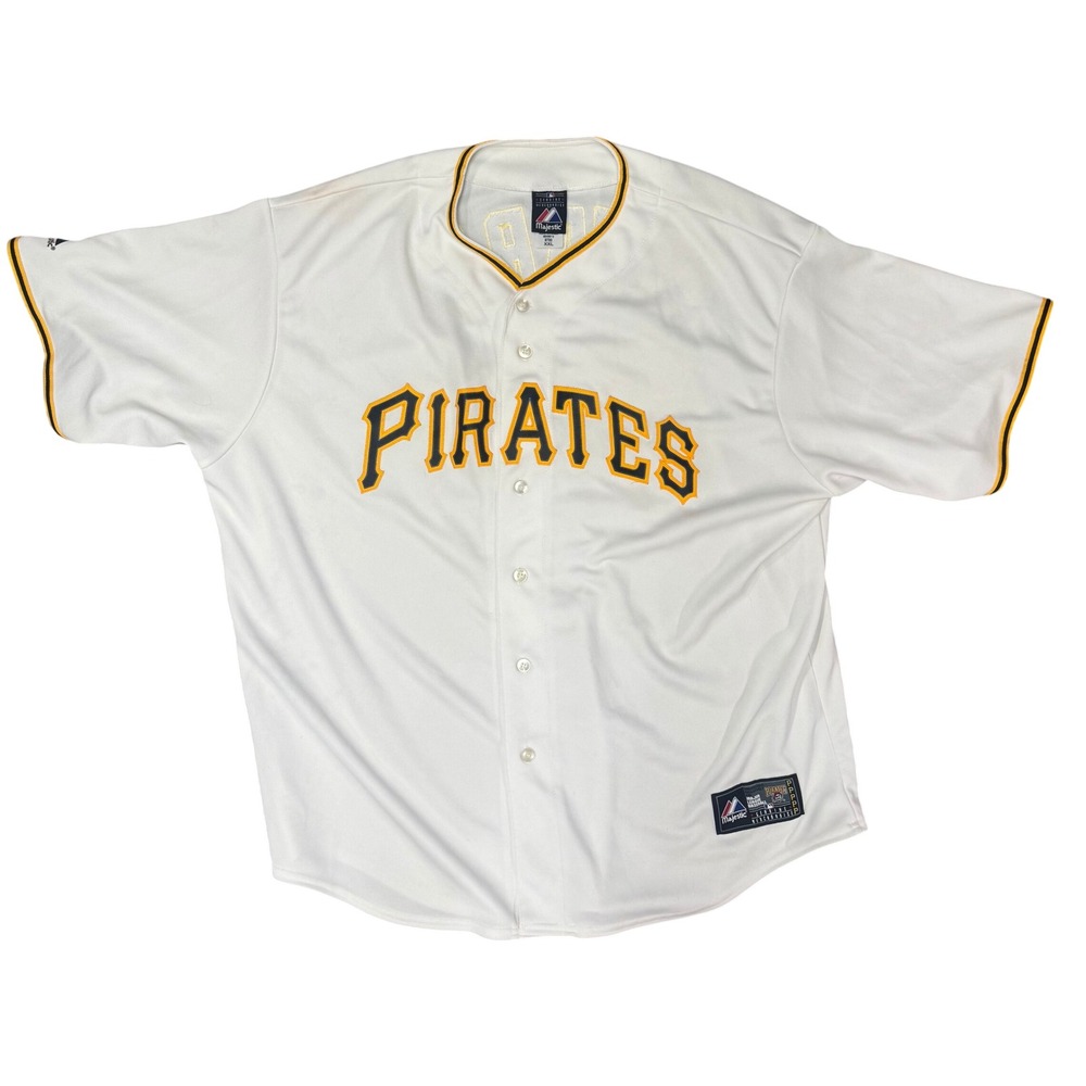 Majestic Pittsburgh Pirates Pedro Alvarez 24 Stitched Jersey Mens XXL White MLB